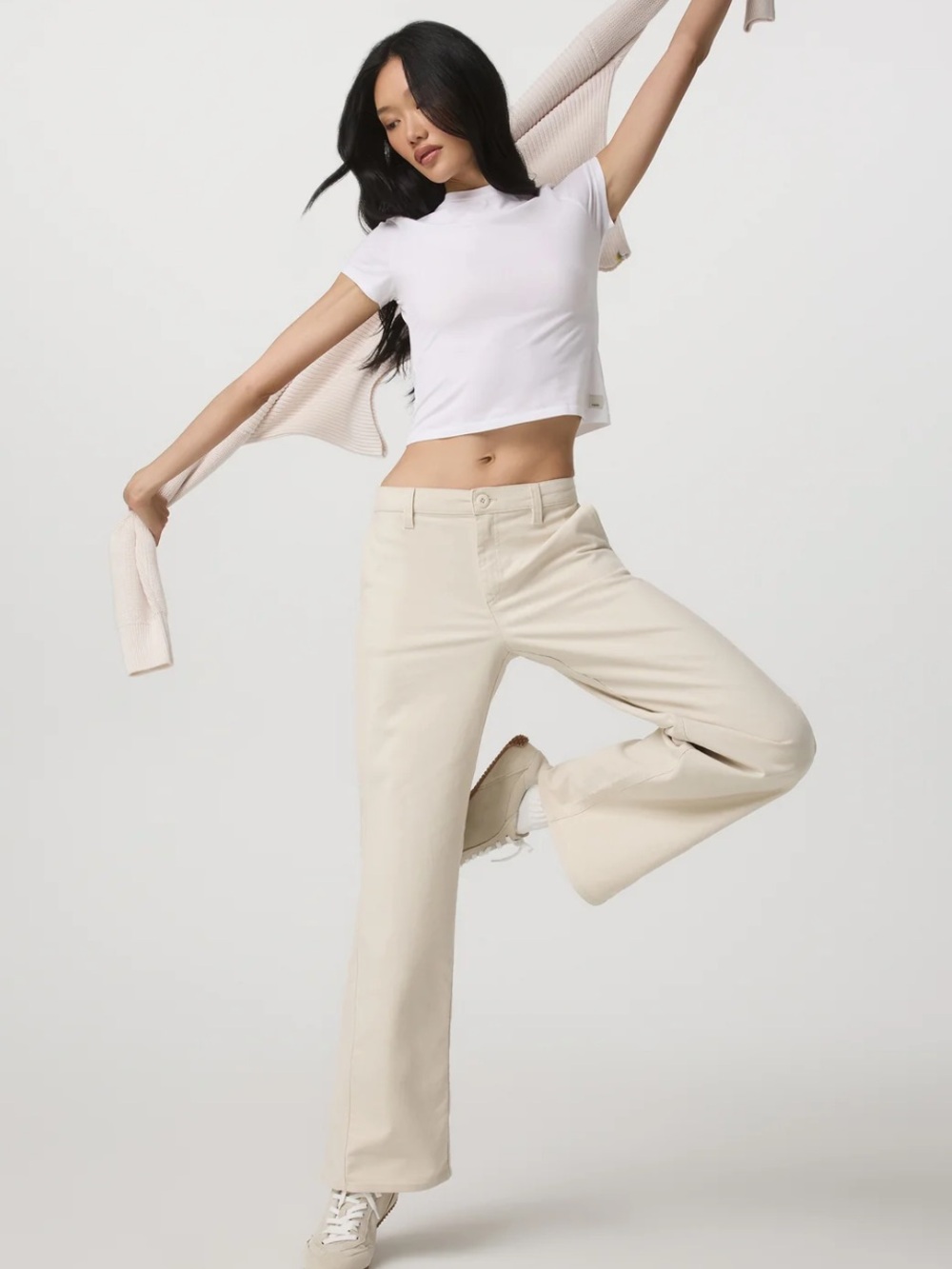 Vuori Women's Telluride twill pant in bone